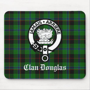 Tapis De Souris Clan Douglas Crest Badge & Tartan