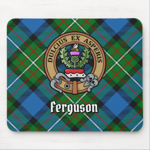 Tapis De Souris Clan Ferguson Crest sur Tartan