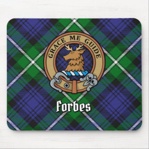 Tapis De Souris Clan Forbes Crest sur Tartan