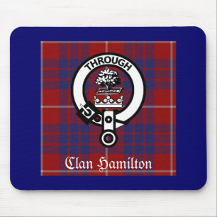 Tapis De Souris Clan Hamilton Crest & Tartan