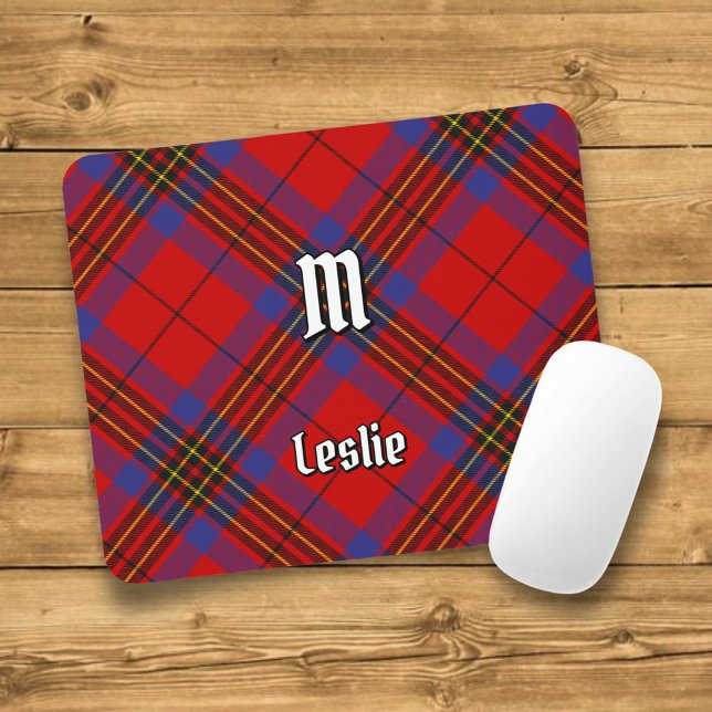 Tapis De Souris Clan Leslie Red Tartan (Créateur téléchargé)