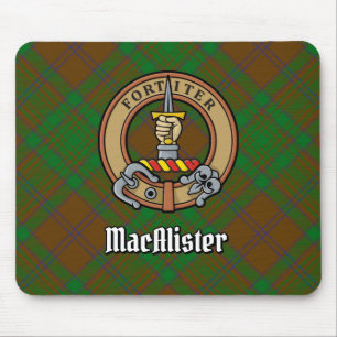 Tapis De Souris Clan MacAlister Crest sur la chasse Glenbarr Tarta