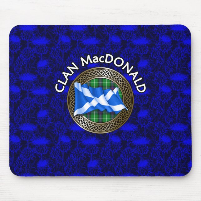 Tapis De Souris Clan MacDonald Tartan & Drapeau (Devant)