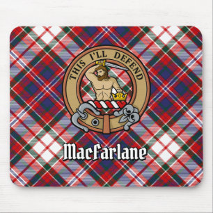 Tapis De Souris Clan MacFarlane Crest sur le tatan de robe
