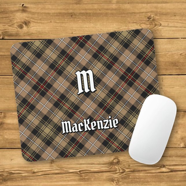Tapis De Souris Clan MacKenzie Chasse Brown Tartan Souris (Créateur téléchargé)