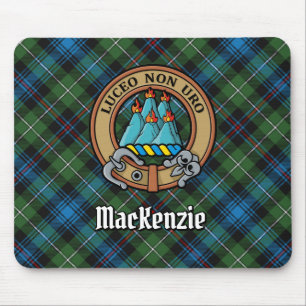 Tapis De Souris Clan MacKenzie Crest sur Tartan