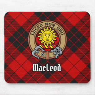 Tapis De Souris Clan MacLeod de Raasay Crest sur Tartan