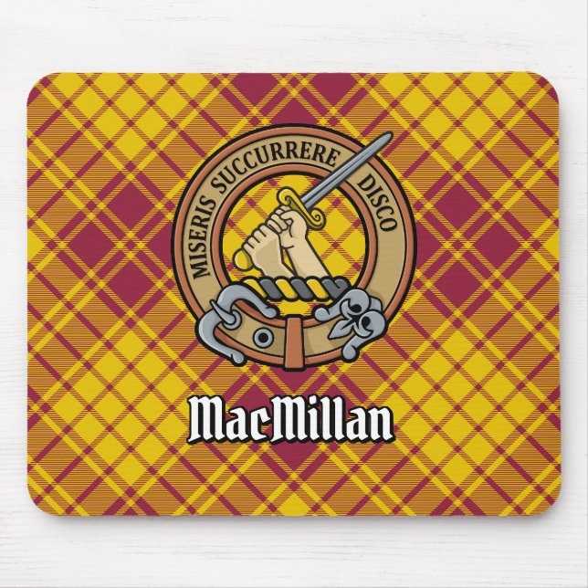 Tapis De Souris Clan MacMillan Crest sur le tatan de robe (Devant)