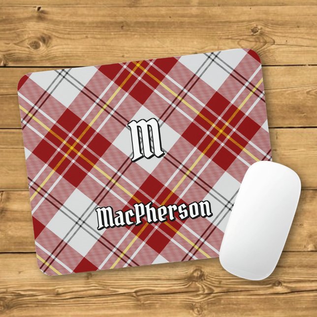 Tapis De Souris Clan MacPherson Robe Rouge Tartan Pad (Créateur téléchargé)