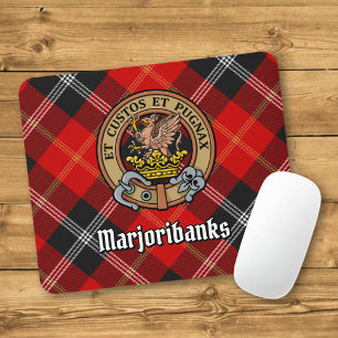 Tapis De Souris Clan Marjoribanks crête sur Tartan