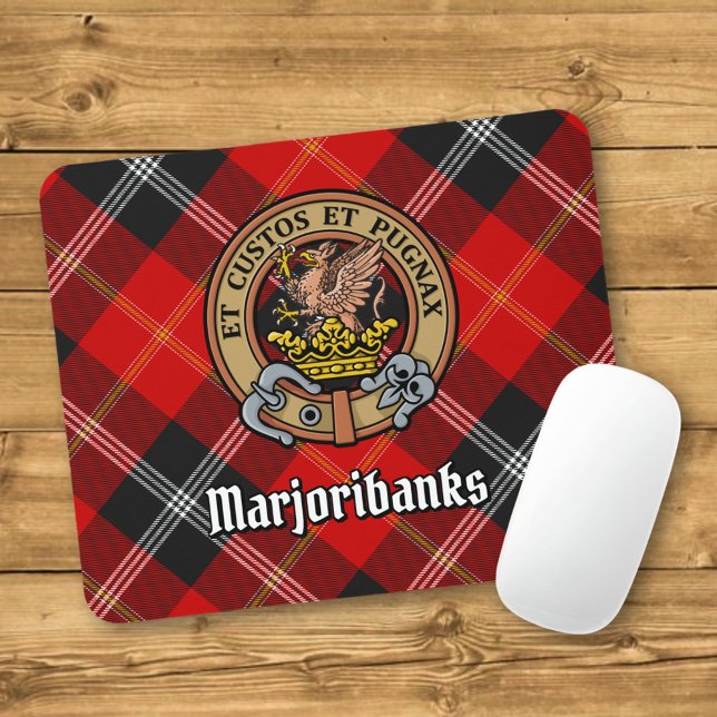 Tapis De Souris Clan Marjoribanks crête sur Tartan (Créateur téléchargé)