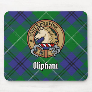 Tapis De Souris Clan Oliphant Crest sur Tartan