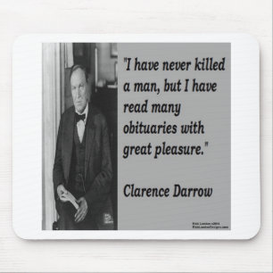 Tapis De Souris Clarence Darrow & Citation nécrologique