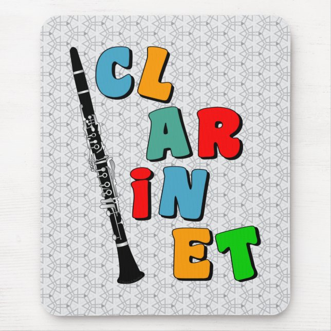 Tapis De Souris Clarinet coloré (Devant)