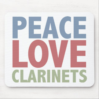 Tapis De Souris Clarinettes d'amour de paix