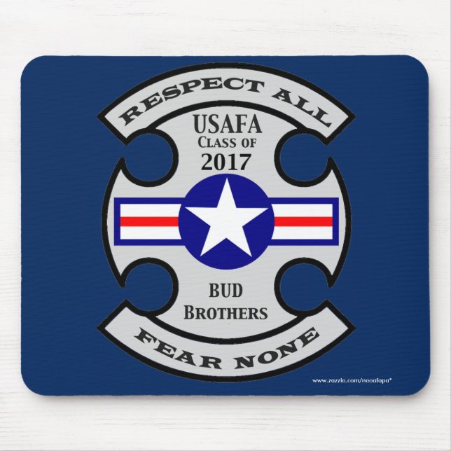 Tapis De Souris Classe USAFA 2017 "Bud Brothers" (Devant)