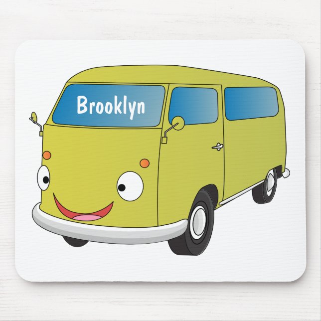 Tapis De Souris Classic lime green van cartoon (Devant)