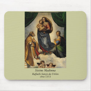 Tapis De Souris Classique de Raphael "Vierge Sixtine" (vers 1513)