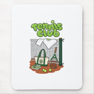 Tapis De Souris Classique du Club de Tennis Graphique Sportif – Ve