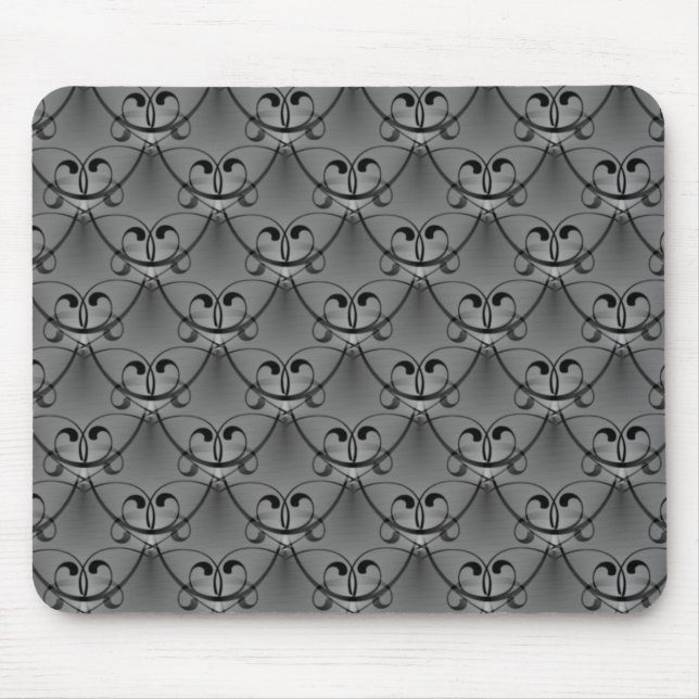 Tapis De Souris Classique gris foncé Glam Mousepad (Devant)