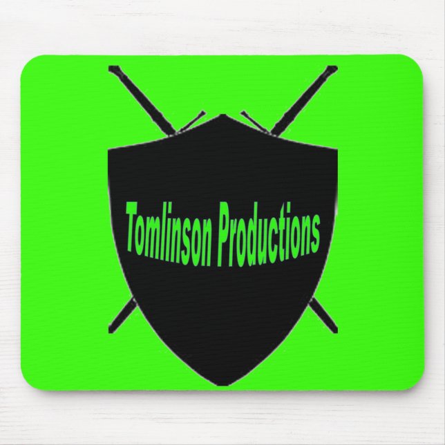 Tapis de souris classique vert de logo (Devant)