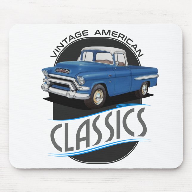 Tapis De Souris classique vintage-américain gmc (Devant)