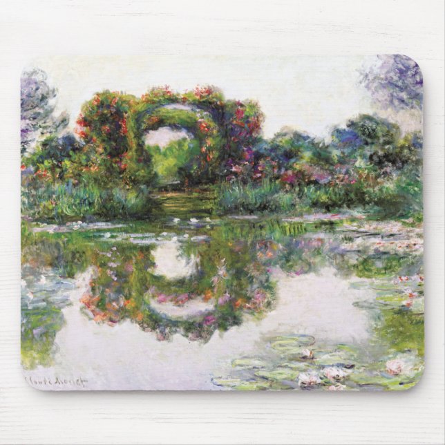 Tapis De Souris Claude Monet, Arches à fleurs, Giverny (Devant)