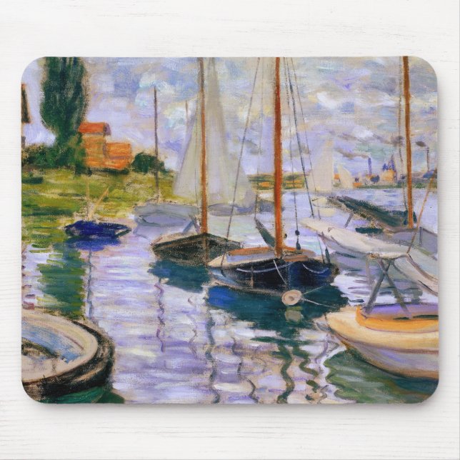 Tapis De Souris Claude Monet - Bateaux à voile sur la Seine (Devant)