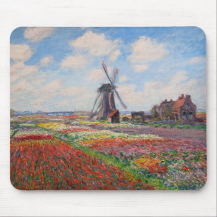 Tapis De Souris Claude Monet - Champ de Tulipes en Hollande