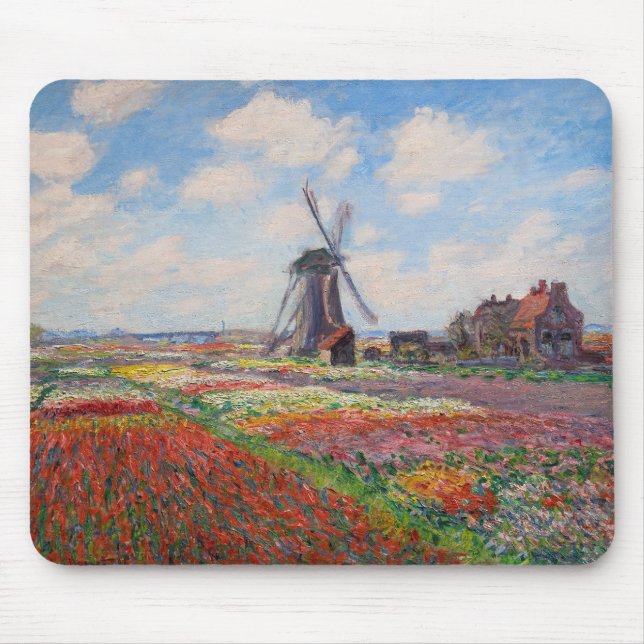 Tapis De Souris Claude Monet - Champ de Tulipes en Hollande (Devant)