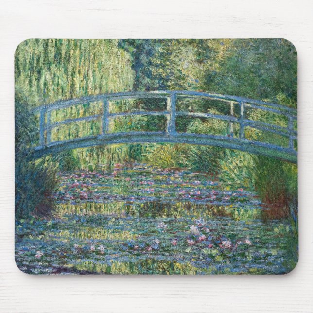 Tapis De Souris Claude Monet - Eau Lily étang, Harmonie verte (Devant)