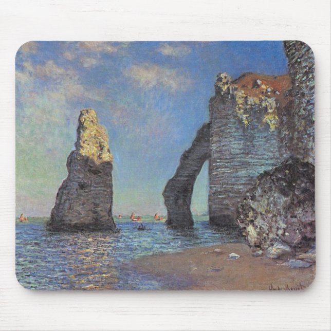 Tapis De Souris Claude Monet - falaises chez Etretat (Devant)