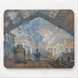 Tapis De Souris Claude Monet - Gare Saint-Lazare Vue extérieure