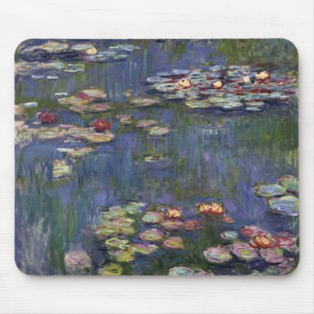 Tapis De Souris Claude Monet Impressionniste L'Eau Lillies Peintur (Devant)