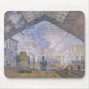 Tapis De Souris Claude Monet  La Gare St Lazare, 1877