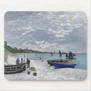 Tapis De Souris Claude Monet la plage chez Sainte-Adresse