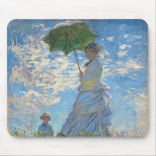 Tapis De Souris Claude Monet - La Promenade, Femme avec un Parasol