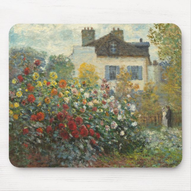 Tapis De Souris Claude Monet | le jardin de l'artiste à Argenteuil (Devant)