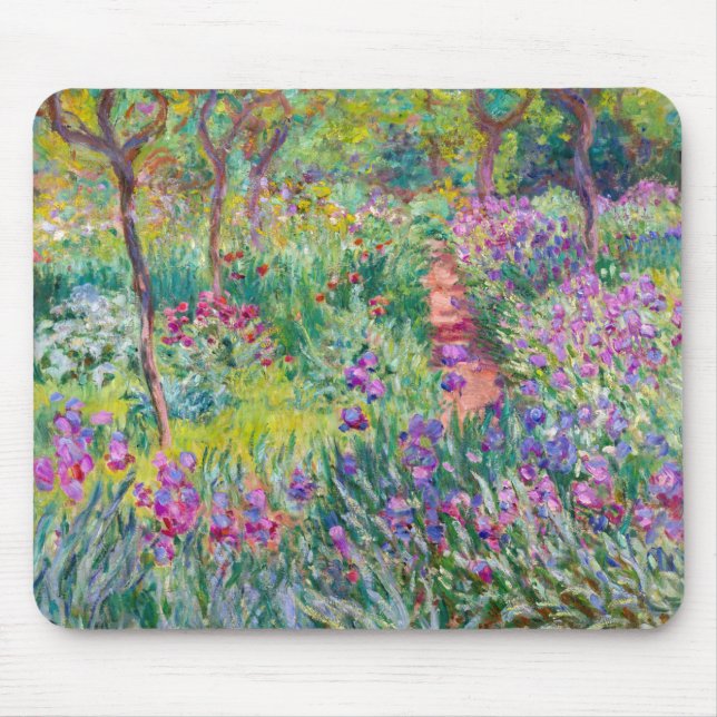 Tapis De Souris Claude Monet - Le jardin d'Iris à Giverny (Devant)