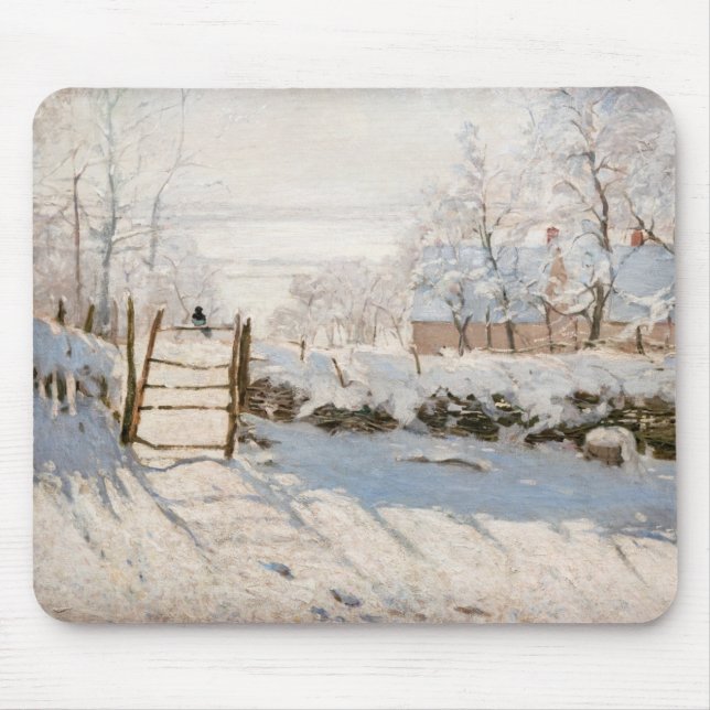 Tapis De Souris Claude Monet - Le Magpie (Devant)