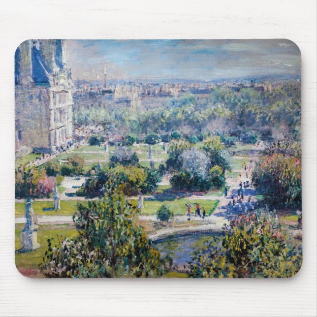 Tapis De Souris Claude Monet - Les Jardins des Tuileries (Devant)