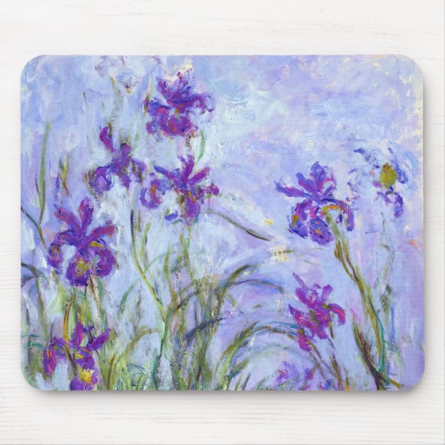 Tapis De Souris Claude Monet - Lilac Irises / Iris Mauves (Devant)