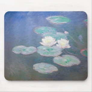 Tapis De Souris Claude Monet - Lys à eau, effet du soir