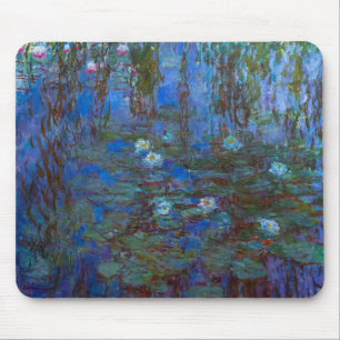 Tapis De Souris Claude Monet - Nymphéas bleus