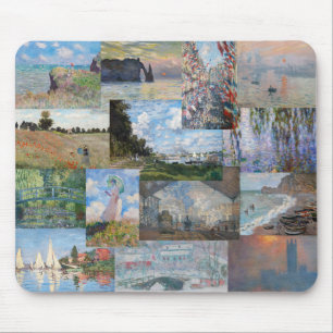 Tapis De Souris Claude Monet - Patchwork de chefs-d'oeuvre