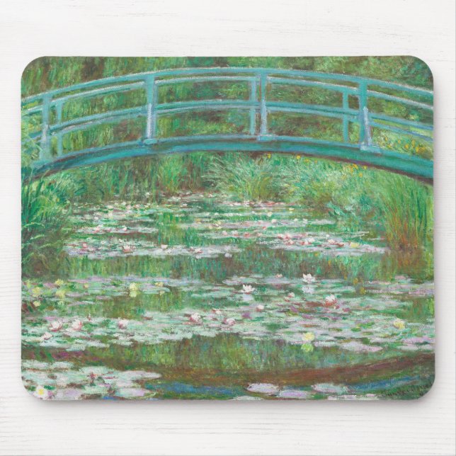Tapis De Souris Claude Monet pont de football japonais. Impression (Devant)