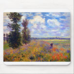 Tapis De Souris Claude Monet Poppy Fields près d'Argenteuil<br><div class="desc">Champs de pavot près d'Argenteuil peint par Claude Monet en 1875.</div>