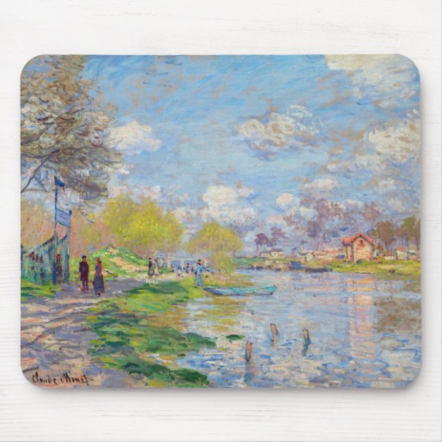 Tapis De Souris Claude Monet - Printemps de la Seine (Devant)