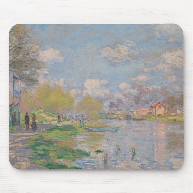 Tapis De Souris Claude Monet - Printemps de la Seine (Devant)
