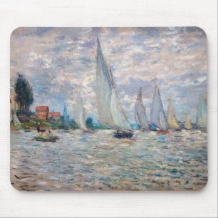 Tapis De Souris Claude Monet - Régate de bateaux à Argenteuil